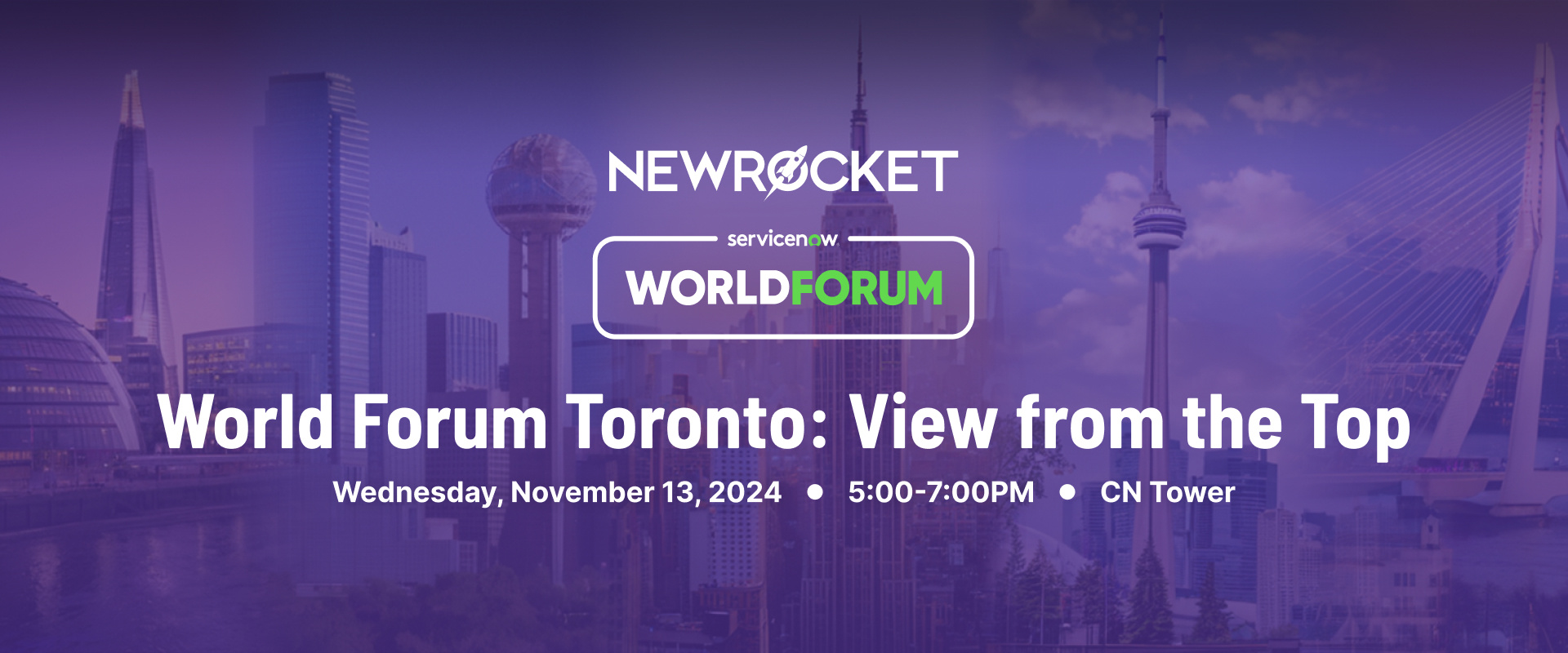 NewRocket World Forum Toronto Reception Banner-1